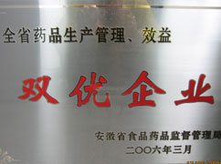 生產(chǎn)管理、效益雙優(yōu)企業(yè)